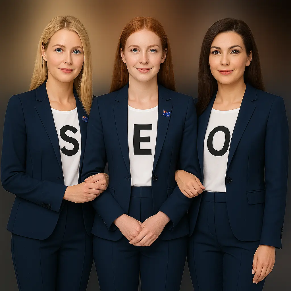 SEO team planning strategy on a whiteboard